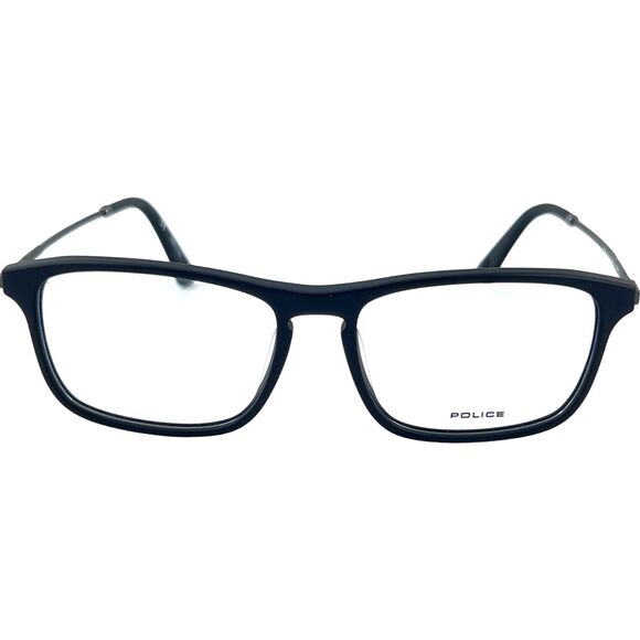 Police VPL956 Highway 12 Mens Eyeglass Frame 0703 Matte Black - Picture 1 of 4